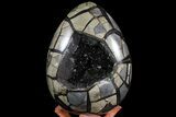 Septarian Dragon Egg Geode - Removable Section #78539-1